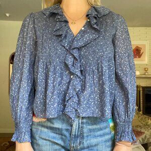 DOEN- HARDY TOP -- MIDBLUE CALIFORNIA WILDFLOWER- Medium